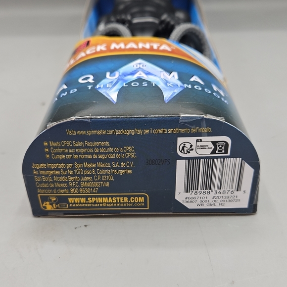 DC Aquaman The Lost Kingdom Black Manta 12" Action Figure Spinmaster - Picture 8 of 9